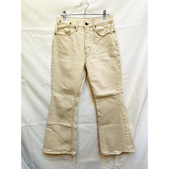 Happy Nature 27 cream high rise crop boot jeans - Picture 2 of 6